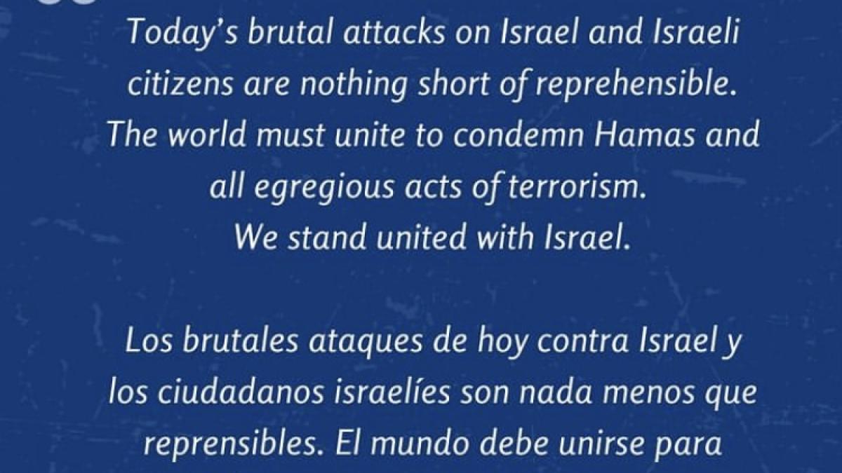 Rep. Espaillat's Comments condemning attacks on Israel 