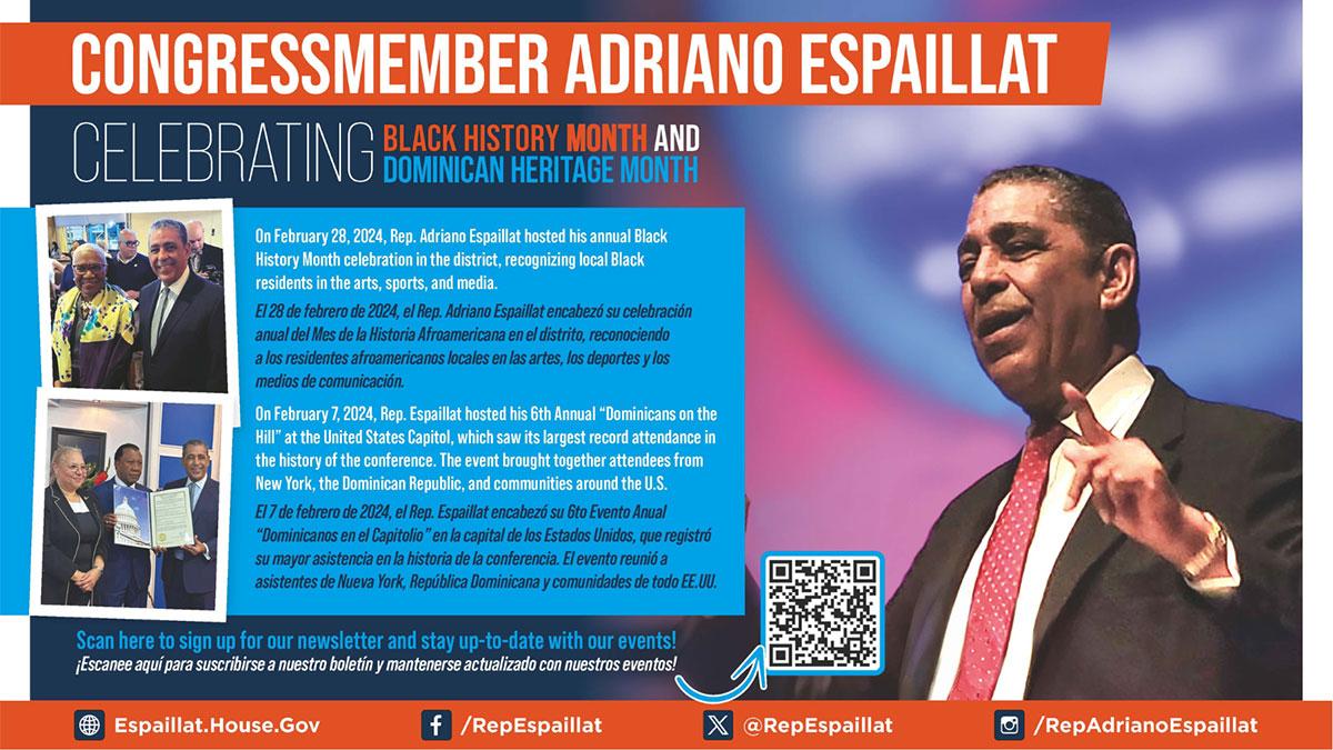 BLACK HISTORY MONTH AND DOMINICAN HERITAGE MONTH