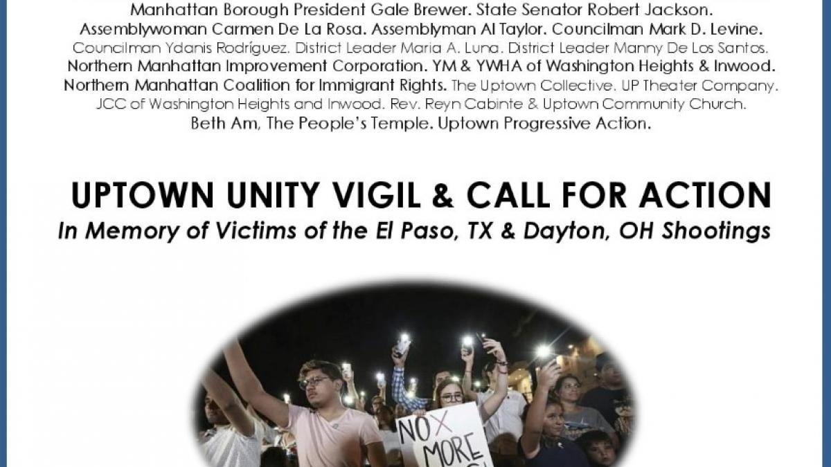 Community Vigil for TX, OH Mass Shootings