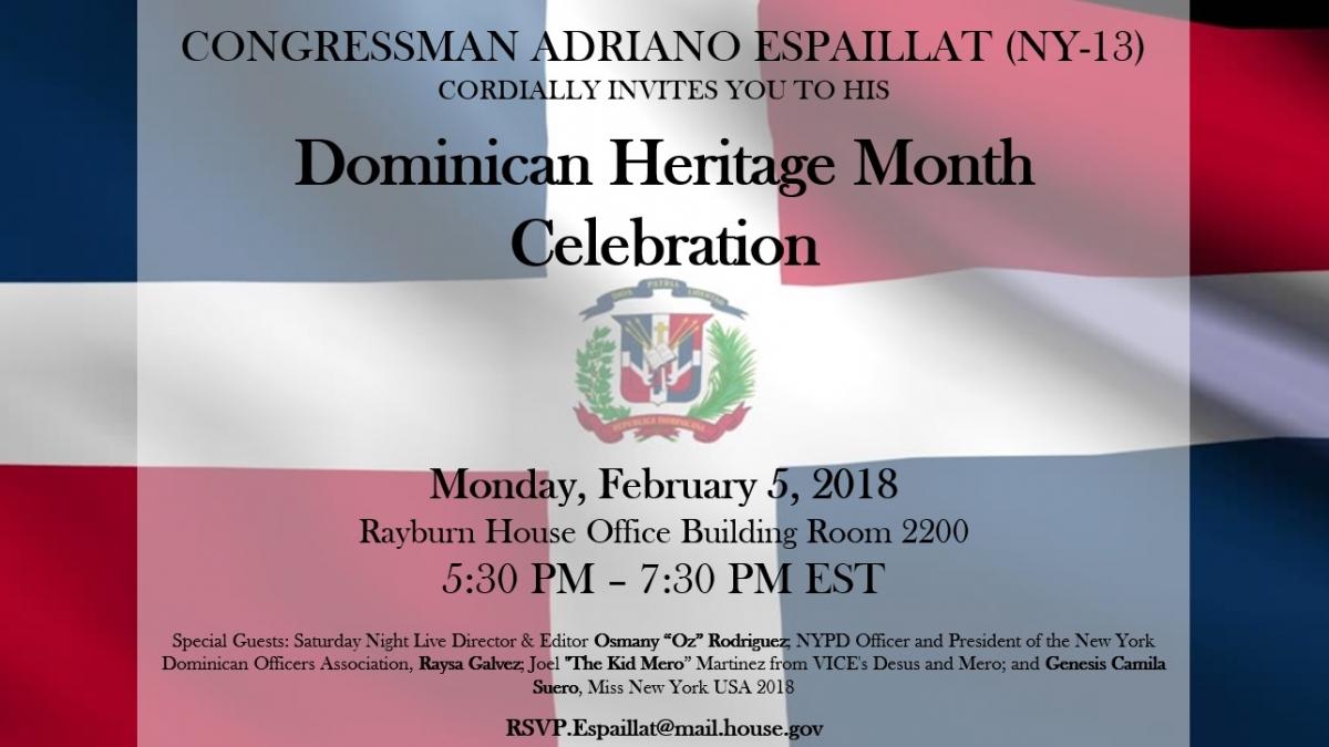 Dominican Heritage Month Celebration_Feb. 5th_0