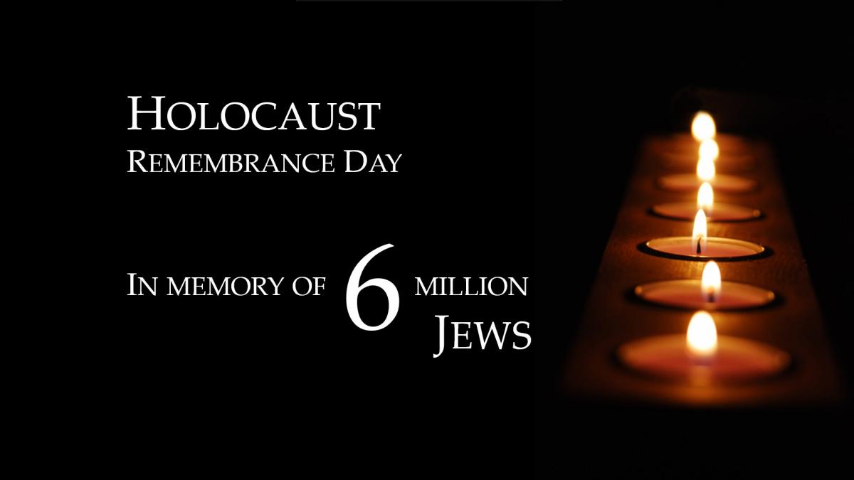 Holocaust Remembrance Day In Memory Of 6 Million Jews