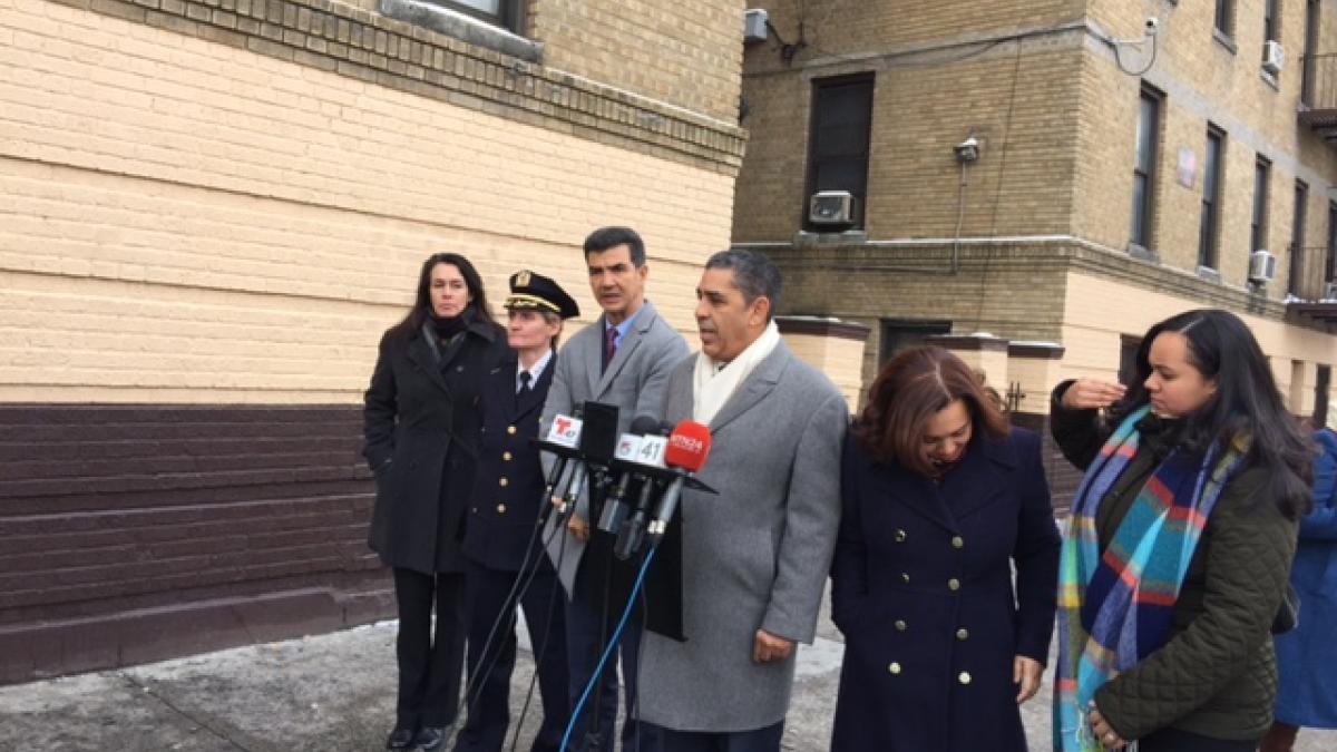 Congressman Espaillat with constituents