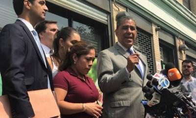 Rep. Adriano Espaillat Adressing a crowd