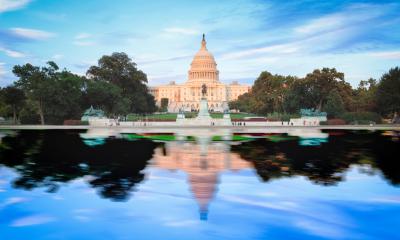 U.S. Capitol Building and Reflecting Pool