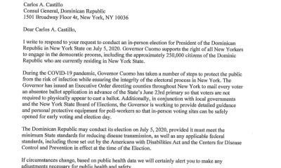 Letter in support of DR elections