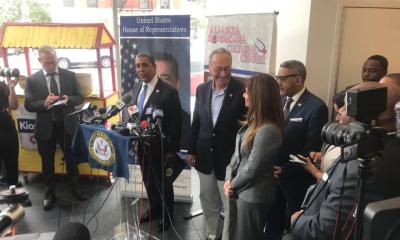 Rep. Adriano Espaillat Adressing a crowd