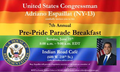 Pre-Pride Parade Breakfast