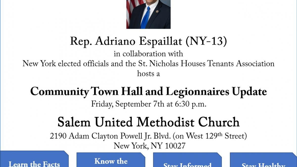 Community Town Hall & Legionnaires Update