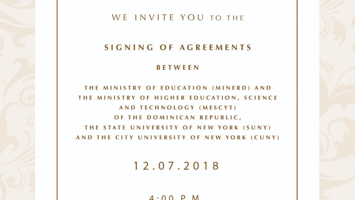 Signing Of Agreements Event 12.7.18