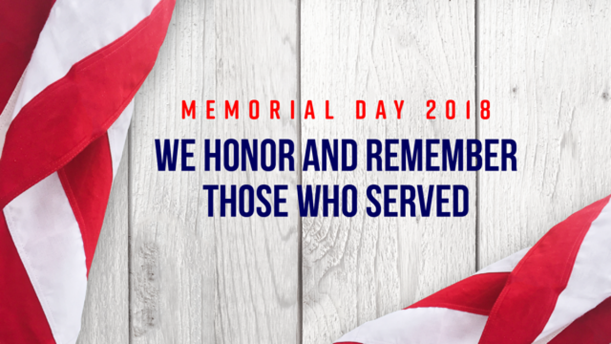 Memorial day 2018