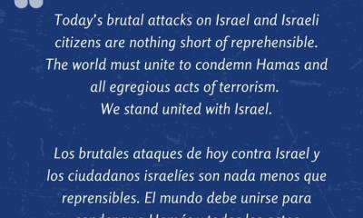 Rep. Espaillat's Comments condemning attacks on Israel 