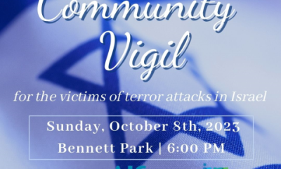 Community Vigil for the victims of Terror Attacks in Israel 